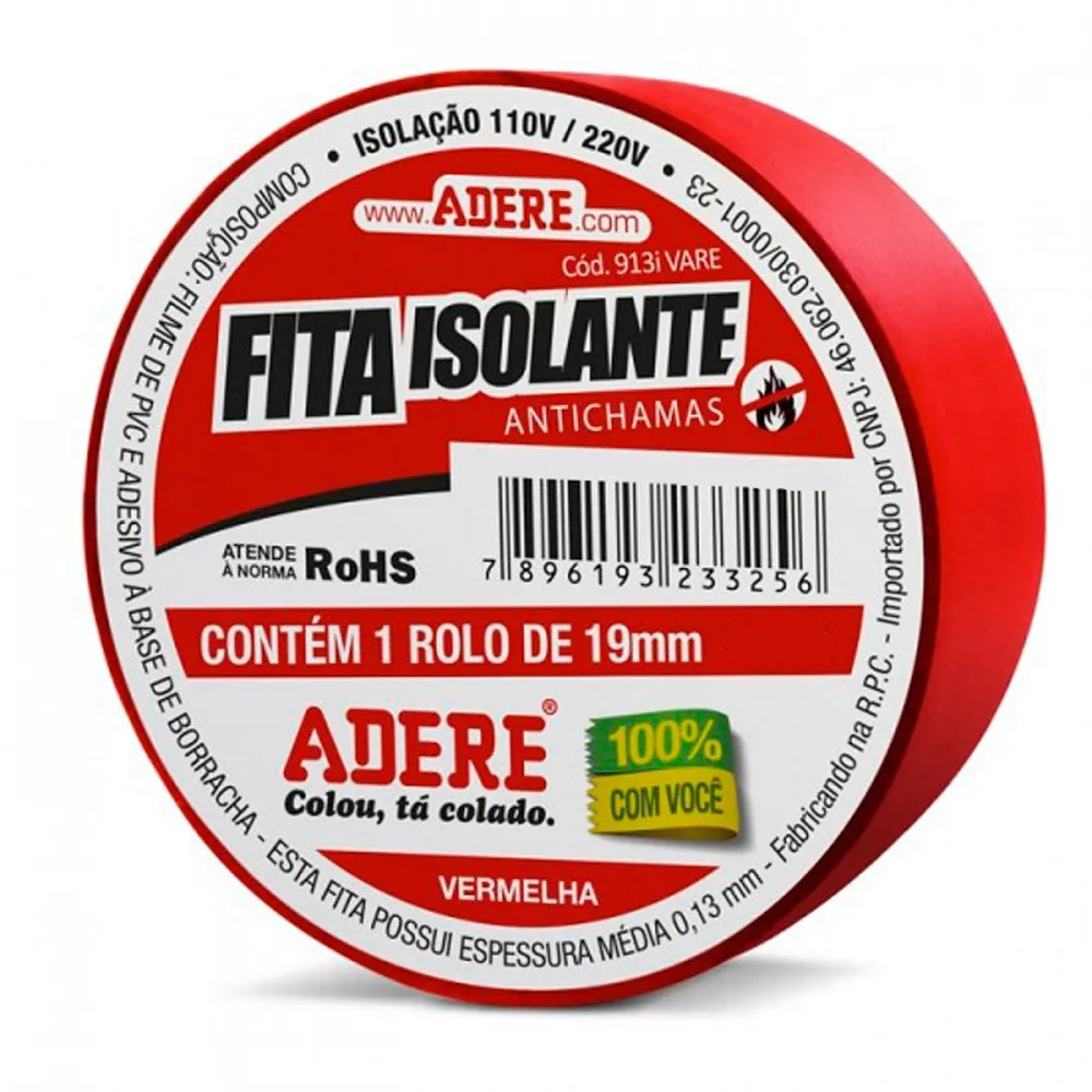 Kit 10 - Fita Crepe Automotiva Verde Adere 525 48mmx50m